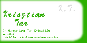 krisztian tar business card